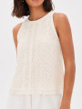 BLUSA ENCAJE CREMA