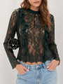 BLUSA LACE VERDE OSCURO