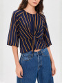 BLUSA RAYADA NAVY