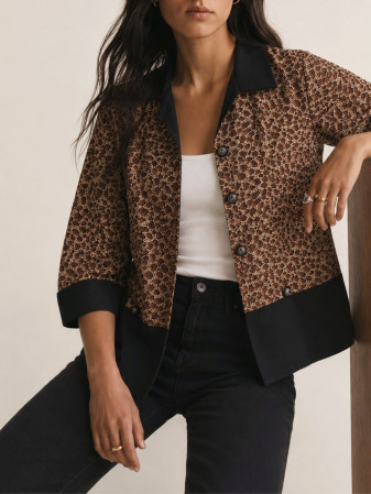 BLUSA VINTAGE BOXY ANIMAL PRINT