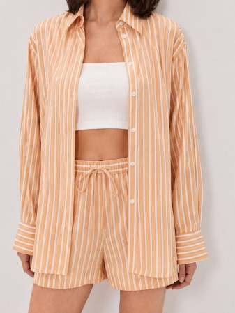 BLUSA RAYADA SFERA AMARILLO PASTEL
