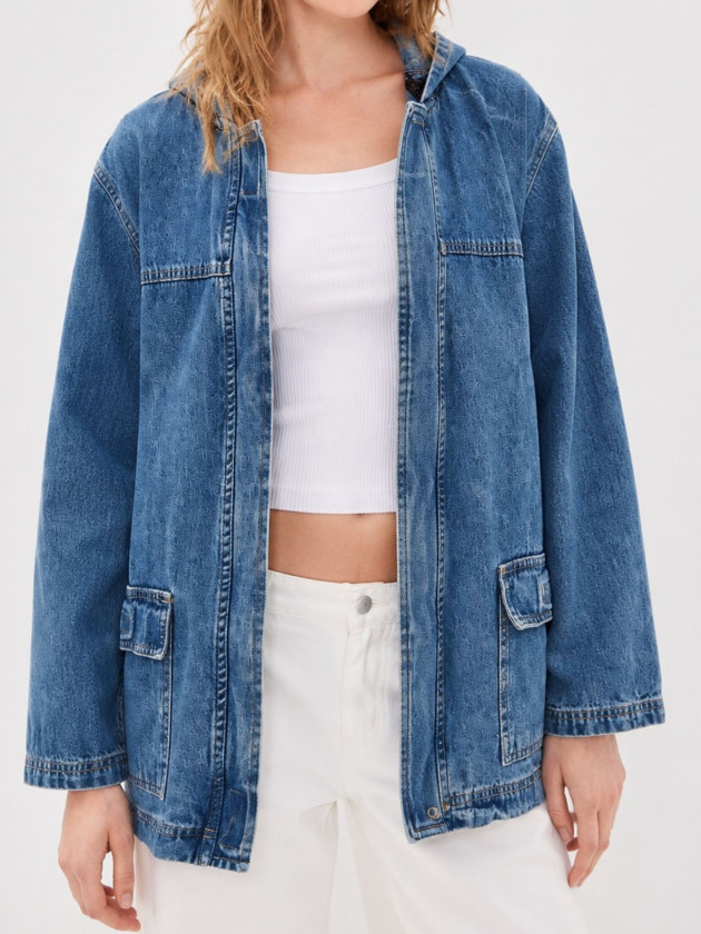 CHAQUETA DENIM CARGO