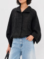 BLUSA VINTAGE CON TEXTURA NEGRO