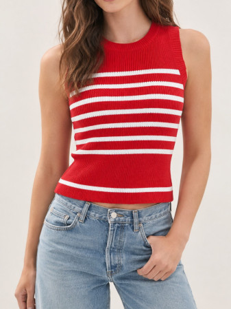 TOP TEJIDO ROJO