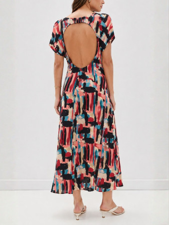 VESTIDO ABSTRACTO MAXI SFERA