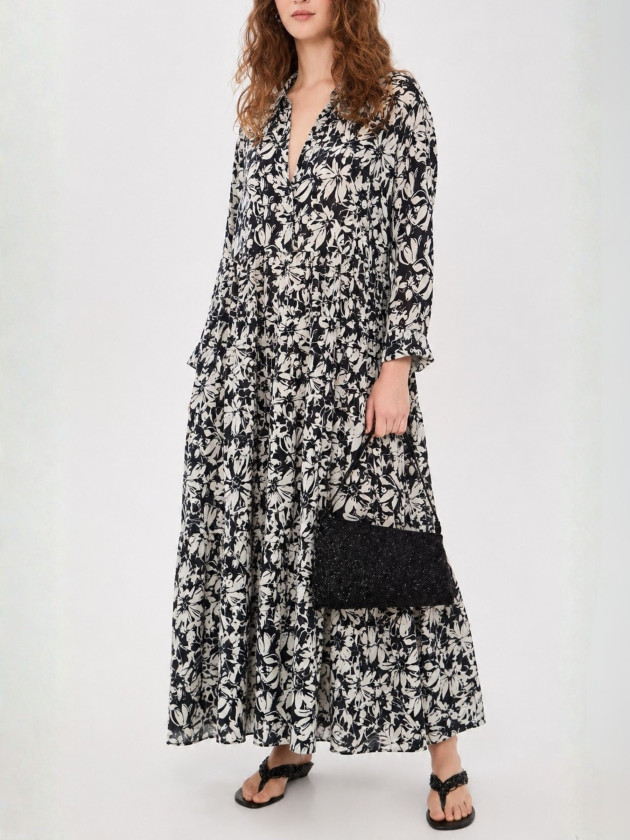 VESTIDO MAXI NAVIGATA FLORAL