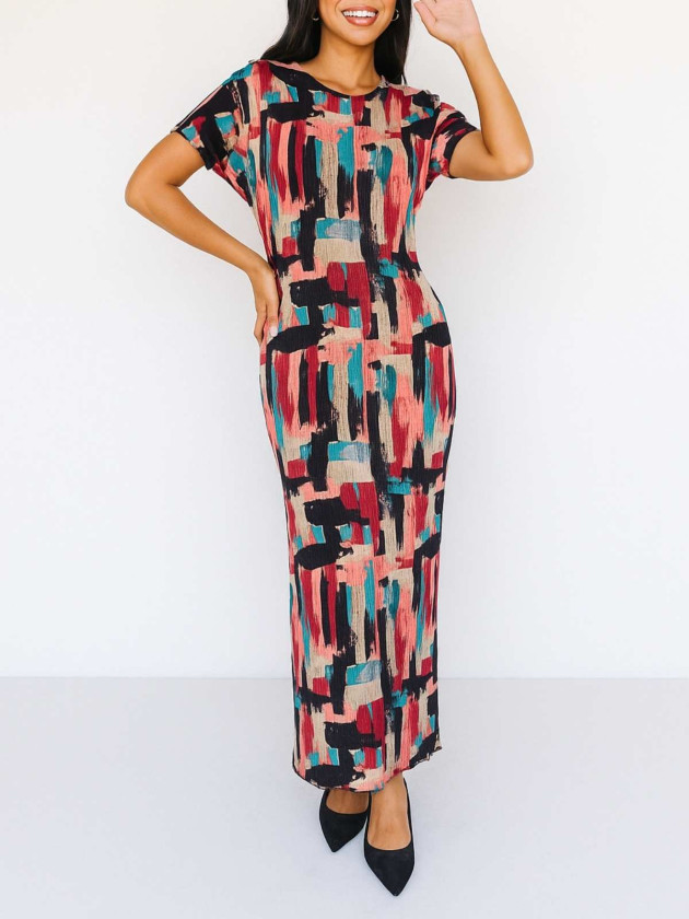 VESTIDO ABSTRACTO MAXI SFERA
