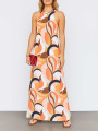 VESTIDO MAXI ESTAMPADO HALTER MANGO