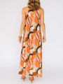 VESTIDO MAXI ESTAMPADO HALTER MANGO