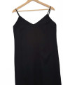 VESTIDO NEGRO SATINADO MAXI