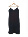 VESTIDO NEGRO SATINADO MAXI