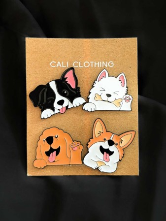 SET DE PINES DE PERRITO