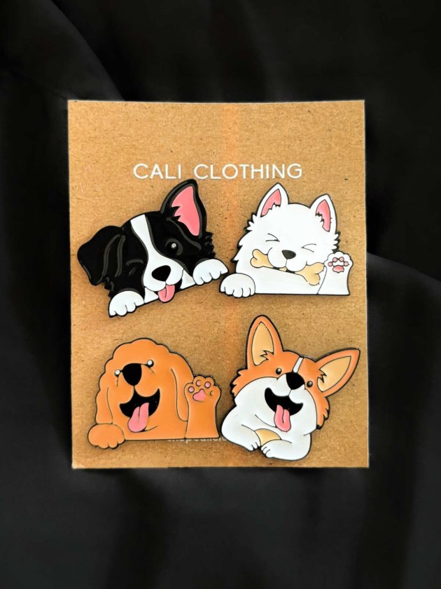 SET DE PINES DE PERRITO