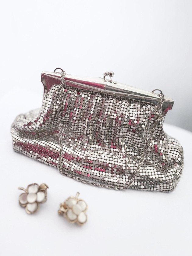 WHITING & DAVIS VINTAGE MESH BAG 1950