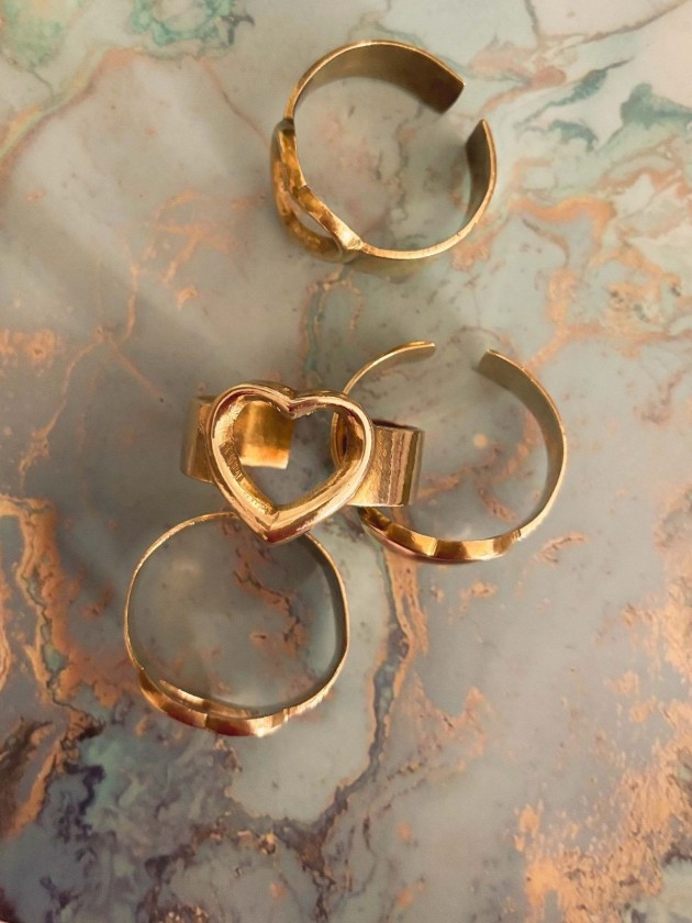 JUEGO VINTAGE DE ANILLOS DE SERVILLETA