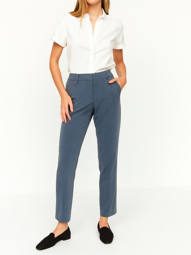 PANTALON EXPRESS GRIS AZULADO MID RISE