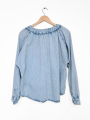 BLUSA DENIM CLARO MANGA LARGA