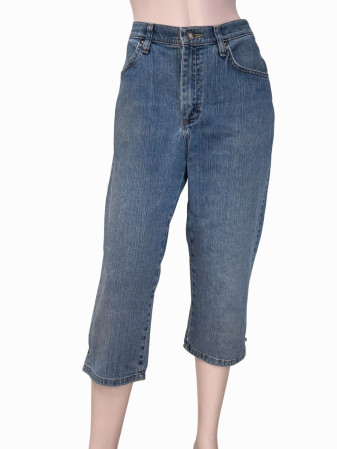 CAPRIS DENIM TIRO ALTO RIDERS