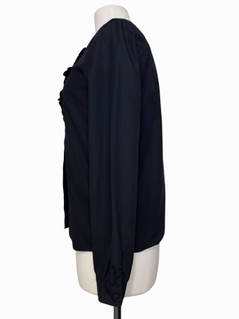 BLUSA BOTONES GRANDES NEGRA J.CREW