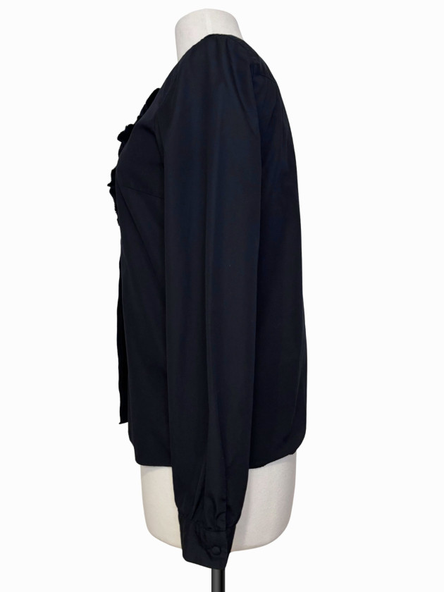 BLUSA BOTONES GRANDES NEGRA J.CREW