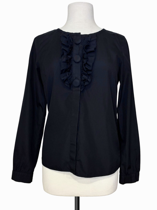 BLUSA BOTONES GRANDES NEGRA J.CREW