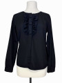 BLUSA BOTONES GRANDES NEGRA J.CREW