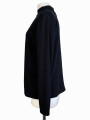 BLUSA NEGRA CUELLO ALTO ESTATE ISAAC MIZRAHI