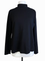 BLUSA NEGRA CUELLO ALTO ESTATE ISAAC MIZRAHI
