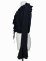 BLUSA NEGRA CON LAZOS