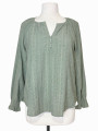 BLUSA VERDE BOHO CON TEXTURA