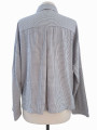 BLUSA MAX STUDIO LONDON RAYADA GRIS Y BLANCO