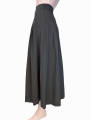 FALDA MIDI VINTAGE GRIS PLISADA