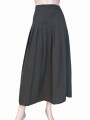FALDA MIDI VINTAGE GRIS PLISADA
