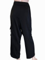 PANTALON CARGO SATINADO NEGRO