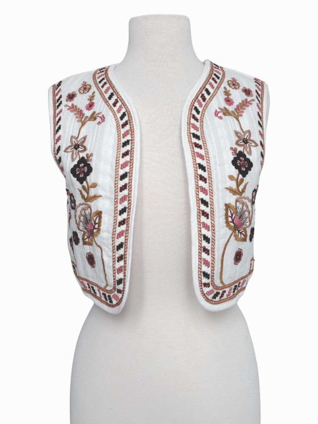 CHALECO BORDADO QUILTED SFERA