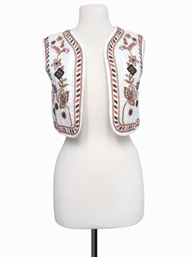 CHALECO BORDADO QUILTED SFERA