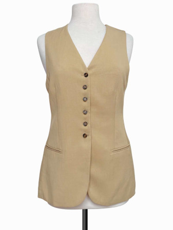 CHALECO CAQUI H&M LARGO