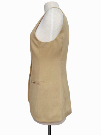 CHALECO CAQUI H&M LARGO