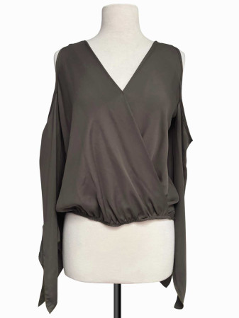 BLUSA VERDE MUSGO FABIOS COLD SHOULDER