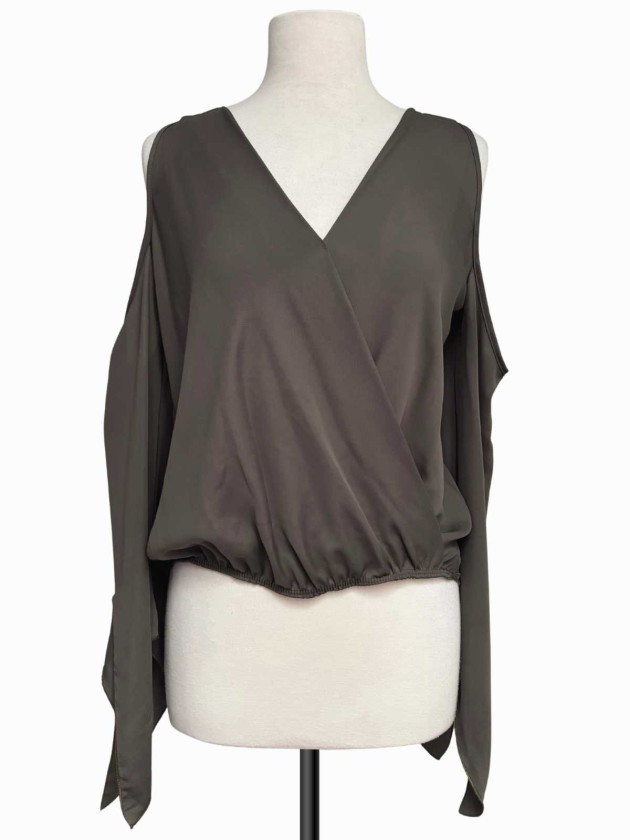 BLUSA VERDE MUSGO FABIOS COLD SHOULDER