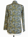 BLUSA CUELLO V ESTAMPADA VERDE