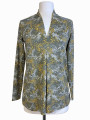 BLUSA CUELLO V ESTAMPADA VERDE