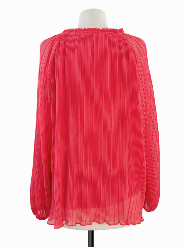 BLUSA PLISADA CORAL
