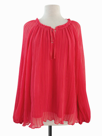 BLUSA PLISADA CORAL
