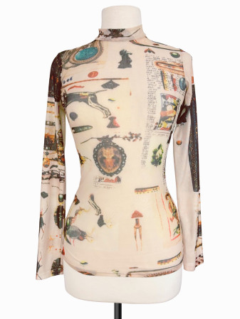 BLUSA MESH Y2K