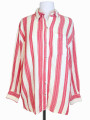 SOBRECAMISA RAYADA ROJO Y CREMA