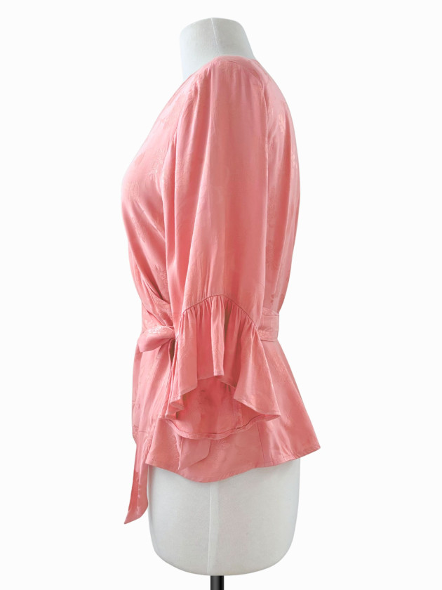 BLUSA SATINADA PEACH