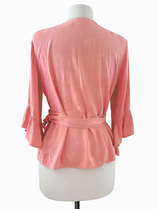 BLUSA SATINADA PEACH