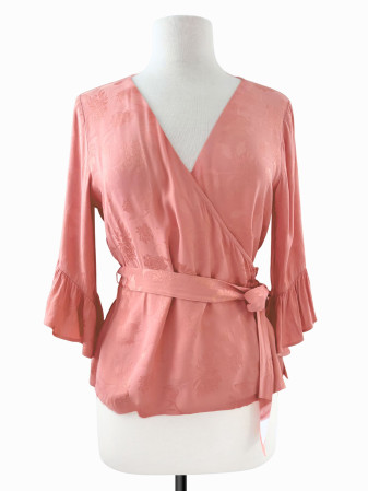 BLUSA SATINADA PEACH