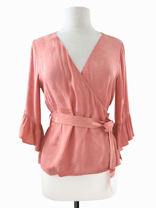 BLUSA SATINADA PEACH